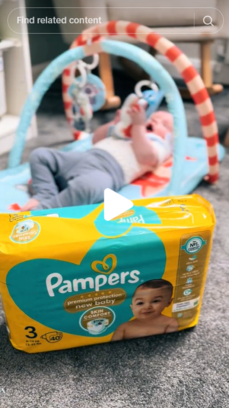 Pampers Premium Protection social post