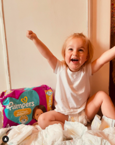 Pampers Premium Protection social post