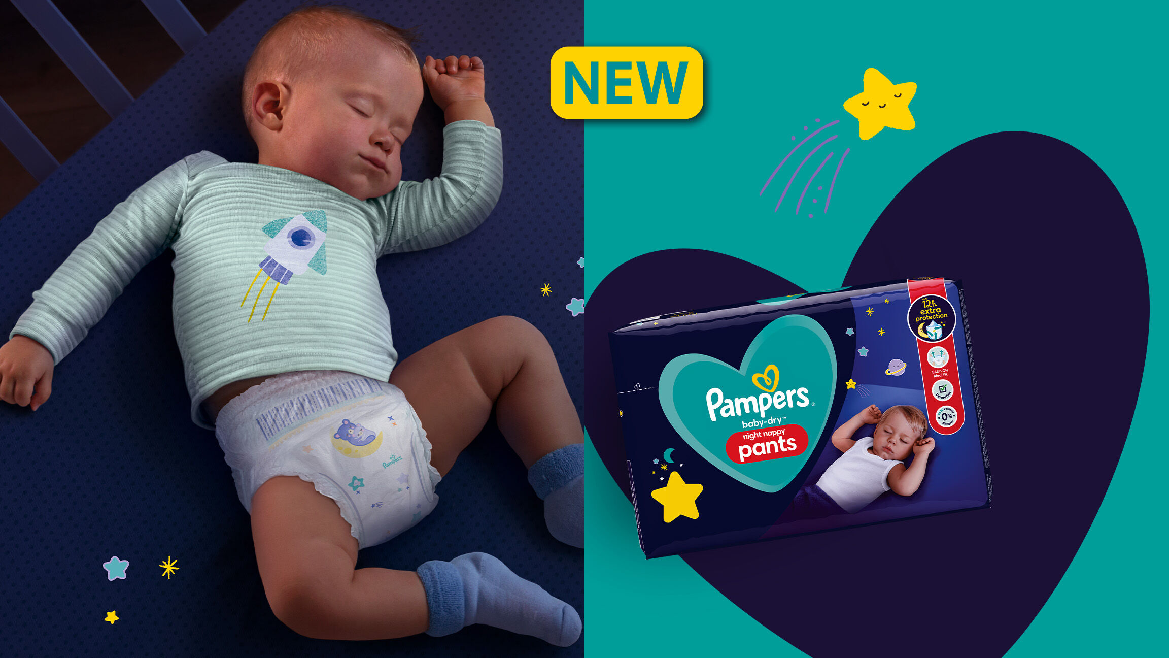 Buy Pampers Active Baby Diapers, New Born, 72 Count&Pampers Baby Dry Pants  Diapers Monthly Mega Box, Large, 128 Count Online at Low Prices in India -  Amazon.in