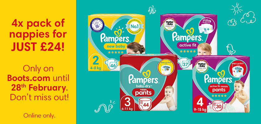 Fall in love with these Fabulous Pampers offers