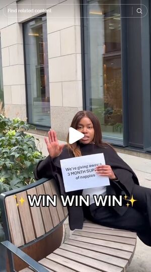 screenshot of a tiktok mission for pampers squad with a direct link to the platform