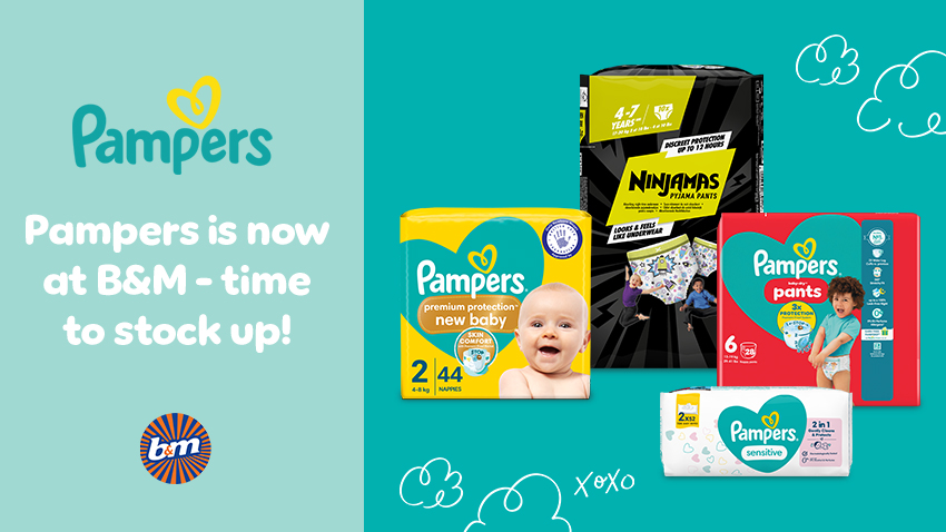 Pampers has landed at B&M
