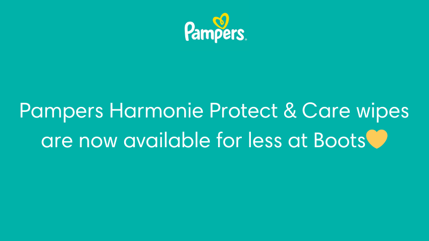 Pampers Harmonie Protect & Care wipes are now available for less at Boots 